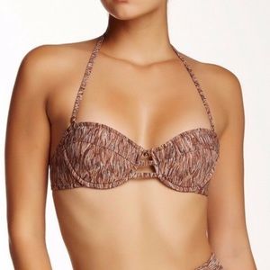 Ale By Alessandra | NWT Bronze Ambrosio Copper Bikini Top